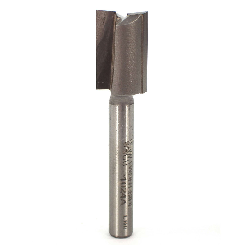 Double Flute Straight Cut Router Bit - 1/4" SH - Diameter:31/64" - Cutting Length:3/4" - Overall Length:2-1/4"